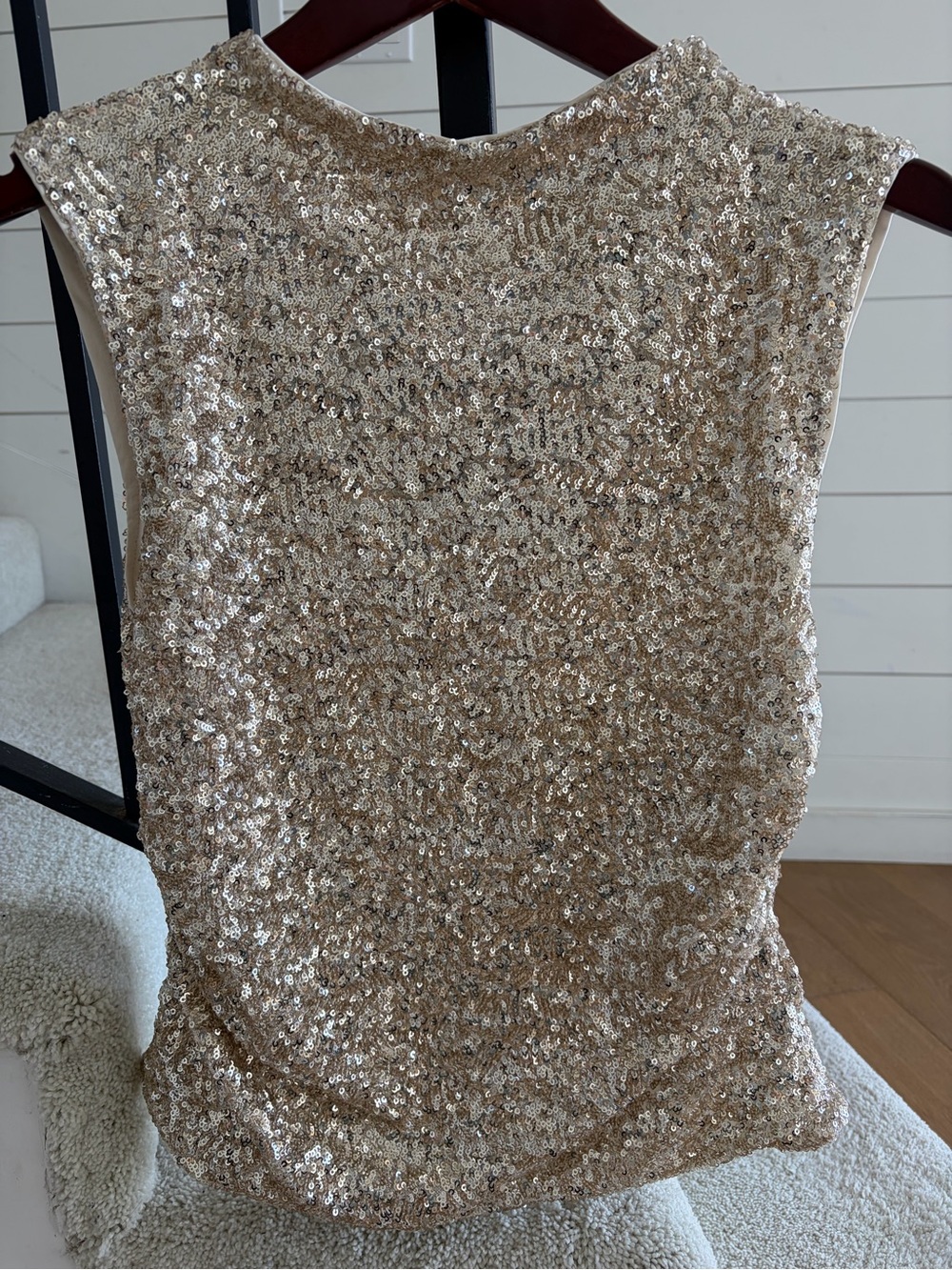 H&M Gold Sequin Tank Top